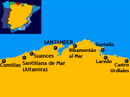 Pueblos en la Costa de Cantabria