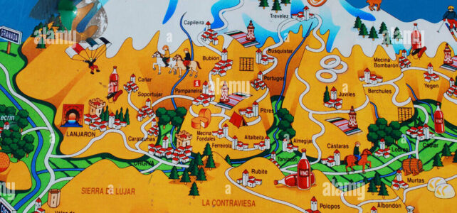 Te muestro los pueblos de la Alpujarra granadina en este mapa