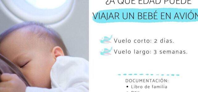 ¿A qué edad puede viajar un bebé?