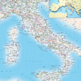 Descarga el mapa de carreteras de Italia en formato PDF
