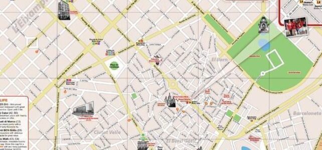 Mapa de rutas a pie por Barcelona: Conoce la ciudad a pie Mapa de rutas a pie por Barcelona: Conoce la ciudad a pie