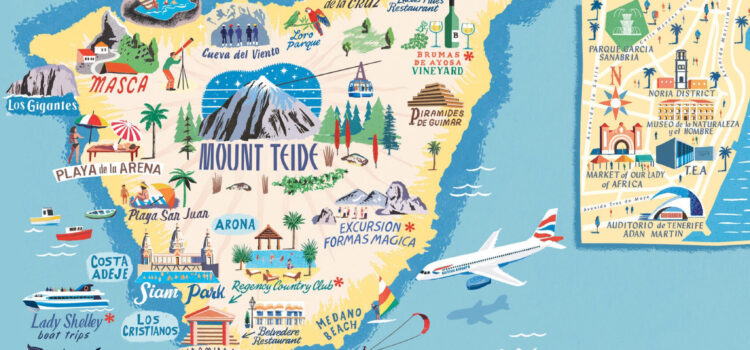 Mapa de Tenerife con Lugares de Interés: Conoce la Isla