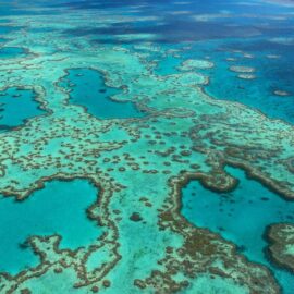 La Gran Barrera de Coral vista desde el aire