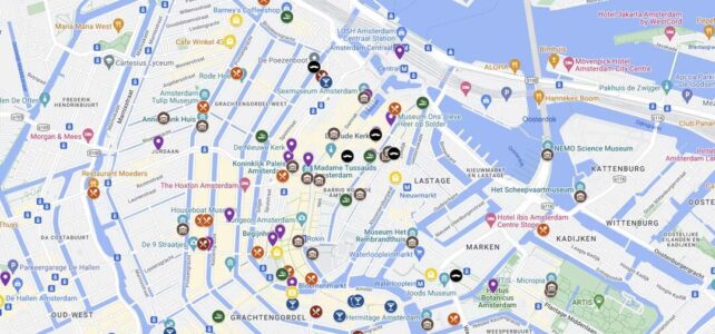 Mapa de Ámsterdam turístico, para imprimir y llevar contigo Mapa de Ámsterdam turístico, para imprimir y llevar contigo