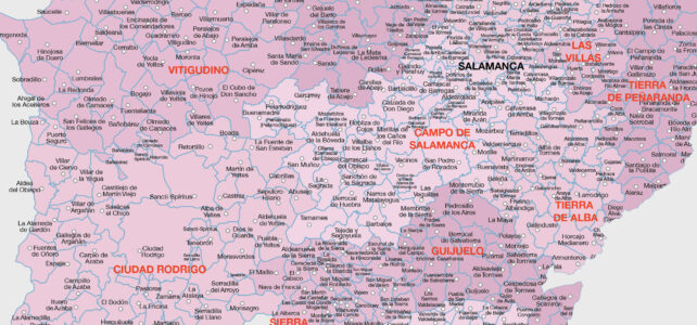 Mapa de Salamanca y sus pueblos: Conoce la provincia Mapa de Salamanca y sus pueblos: Conoce la provincia