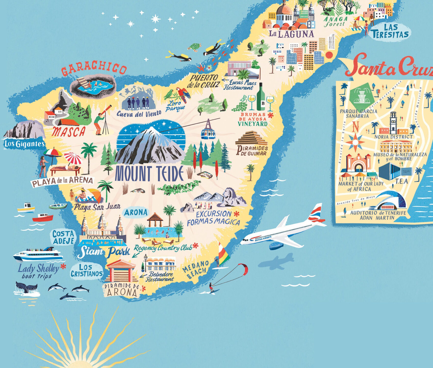 Qué ver en Tenerife: mapa de lugares imprescindibles para visitar ...