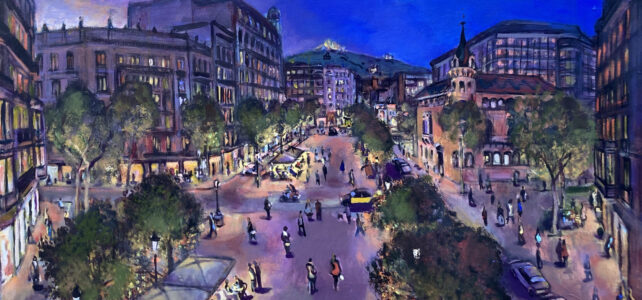 Paseando por la Rambla de Cataluña, consell de cent